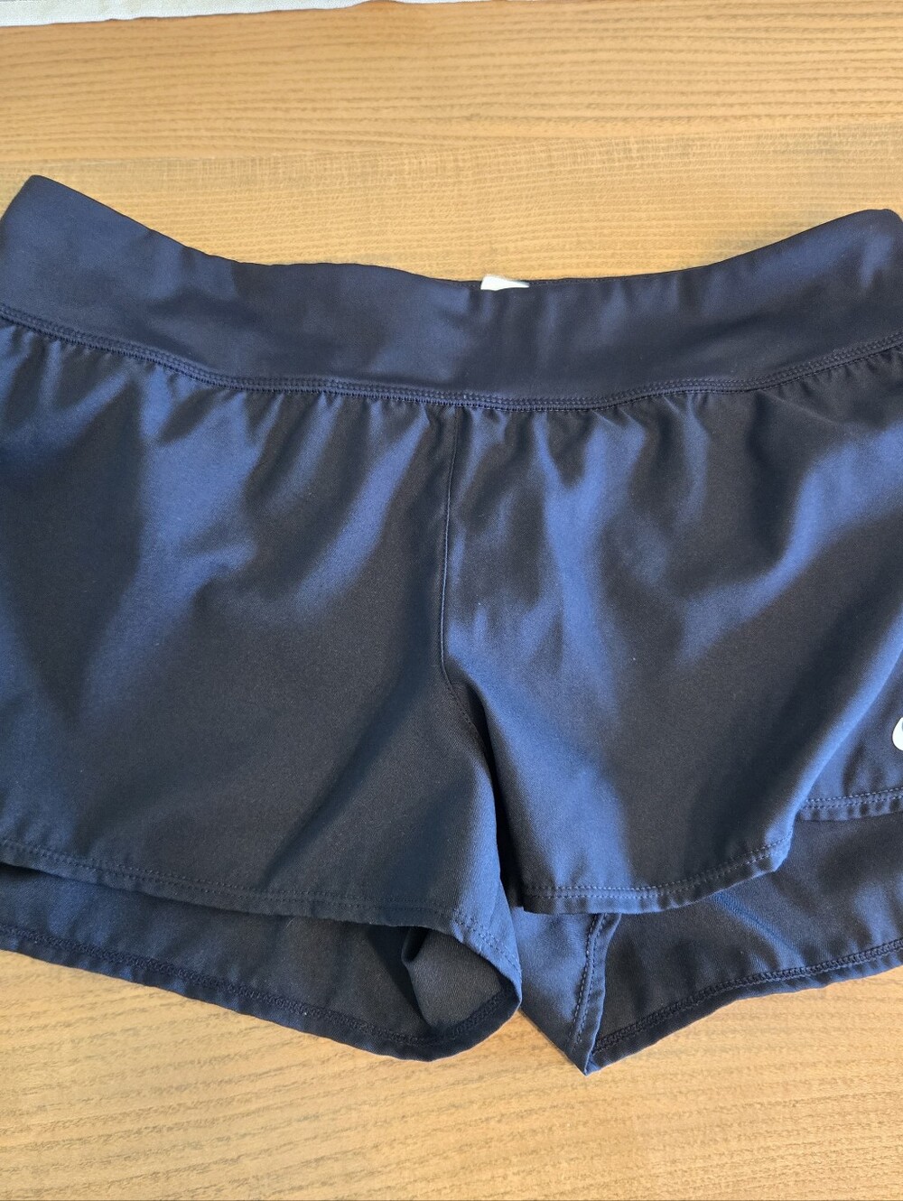 Nike Women's Black Athletic Swim Shorts - Picture 3 of 4